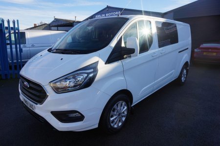 FORD TRANSIT CUSTOM 2.0 320 EcoBlue Limited Crew Van L2 H1 Euro 6 5dr (6 Seat)