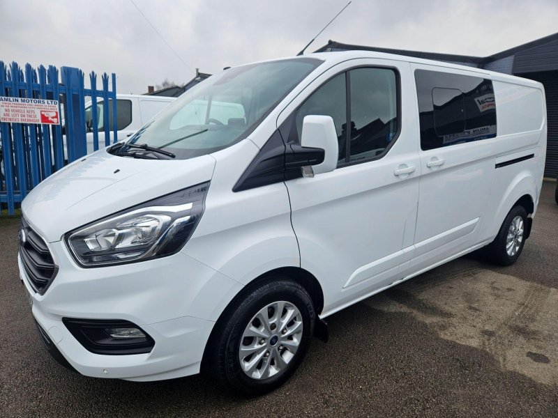 FORD TRANSIT CUSTOM 2.0 320 EcoBlue Limited Crew Van L2 H1 Euro 6 5dr (6 Seat)