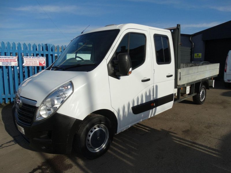 VAUXHALL MOVANO 2.3CDTI 3500 D/CAB 7 SEAT LWB DROPSIDE